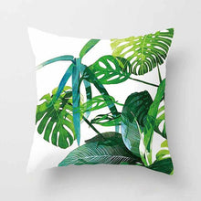Load image into Gallery viewer, Vintage Flower Tropical Leaves Cushion Cover