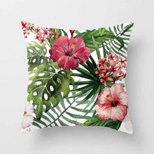 Load image into Gallery viewer, Vintage Flower Tropical Leaves Cushion Cover