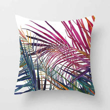 Load image into Gallery viewer, Vintage Flower Tropical Leaves Cushion Cover