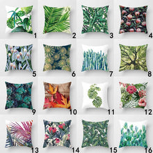 Load image into Gallery viewer, Vintage Flower Tropical Leaves Cushion Cover