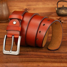 Cargar imagen en el visor de la galería, High Quality Genuine Leather Luxury Strap Belt