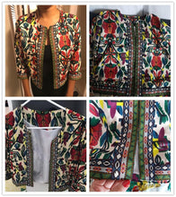 Load image into Gallery viewer, Embroidery Tribal Vintage Autumn Coat
