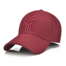 Load image into Gallery viewer, Wine Red M Baseball Caps