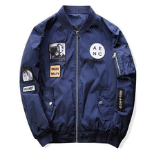 Load image into Gallery viewer, New Hip Hop Patch Designs Slim Fit Pilot Bomber Jacket