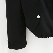 Load image into Gallery viewer, Black Winter Jacket With Faux Fur Trim Hood