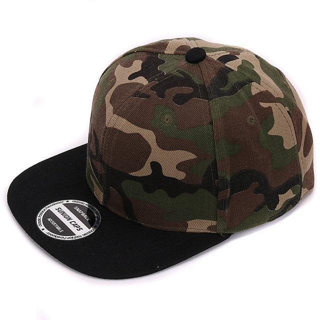 Camouflage snapback baseball