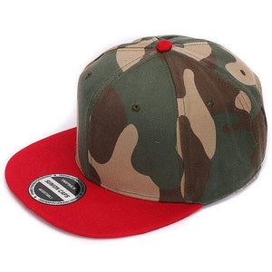 Camouflage snapback baseball