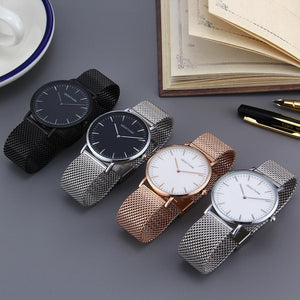Stainless steel ultra thin quartz-watch