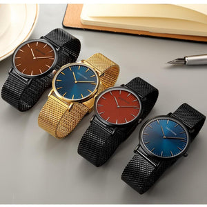 Stainless steel ultra thin quartz-watch