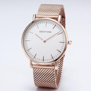 Stainless steel ultra thin quartz-watch