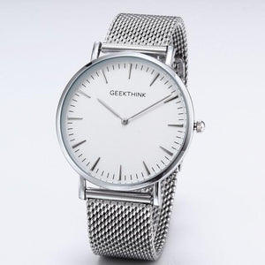 Stainless steel ultra thin quartz-watch