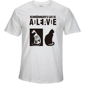 Schrodinger's Cat print  T shirt