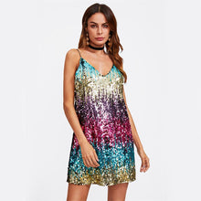 Charger l&#39;image dans la galerie, Sequin A Line Mini Cami Dress