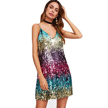 Charger l&#39;image dans la galerie, Sequin A Line Mini Cami Dress