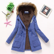 Load image into Gallery viewer, Hooded medium-long casual parka