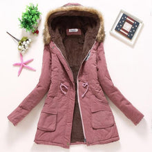 Load image into Gallery viewer, Hooded medium-long casual parka