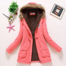 Load image into Gallery viewer, Hooded medium-long casual parka