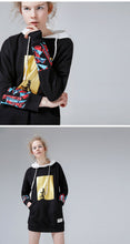 Load image into Gallery viewer, Printed Long Sleeve  O-neck Pullover