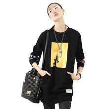 Load image into Gallery viewer, Printed Long Sleeve  O-neck Pullover