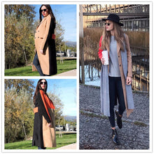 Load image into Gallery viewer, Color Block Patchwork Double Breasted Coat