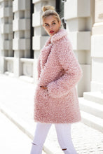 Load image into Gallery viewer, Faux Fur Long Casual Coat