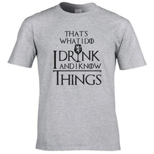 Load image into Gallery viewer, I drink and i know things printed men's t-shirt