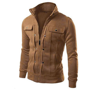 Fake Pocket Zipper  Design Jacket