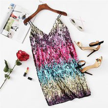 Charger l&#39;image dans la galerie, Sequin A Line Mini Cami Dress