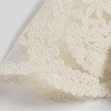 Load image into Gallery viewer, Beige Long Sleeve Hollow Out Crochet Lace Blouse