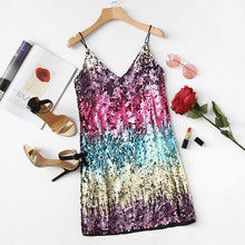 Charger l&#39;image dans la galerie, Sequin A Line Mini Cami Dress