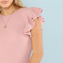 Load image into Gallery viewer, Layered Ruffle Detail Textured Bodysuit
