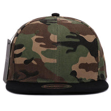 Load image into Gallery viewer, HATLANDER Camouflage snapback polyester cap blank flat camo baseball cap with no embroidery mens cap and hat for men and women