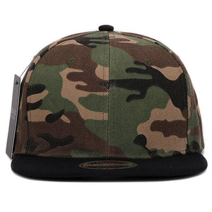 HATLANDER Camouflage snapback polyester cap blank flat camo baseball cap with no embroidery mens cap and hat for men and women