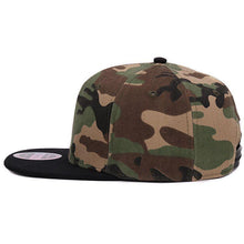 Load image into Gallery viewer, HATLANDER Camouflage snapback polyester cap blank flat camo baseball cap with no embroidery mens cap and hat for men and women