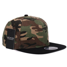 Load image into Gallery viewer, HATLANDER Camouflage snapback polyester cap blank flat camo baseball cap with no embroidery mens cap and hat for men and women