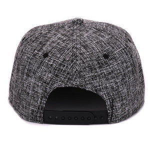 Quality linen cotton mens snapback cap