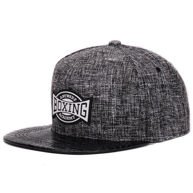 Quality linen cotton mens snapback cap