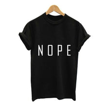Load image into Gallery viewer, NOPE Print O-Neck T-shirt