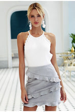Load image into Gallery viewer, Ruffles trumpet high waist skirt