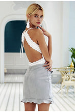 Load image into Gallery viewer, Ruffles trumpet high waist skirt