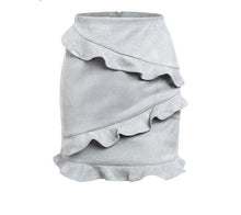Load image into Gallery viewer, Ruffles trumpet high waist skirt