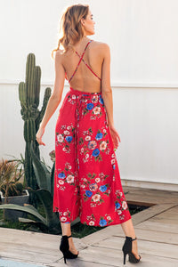 Sexy v neck backless jumpsuit