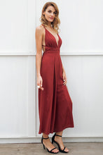 Load image into Gallery viewer, Sexy v neck backless jumpsuit