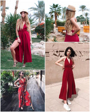 Load image into Gallery viewer, Sexy v neck backless jumpsuit