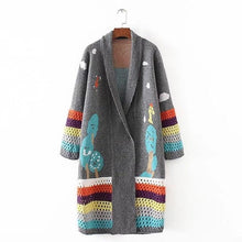 Load image into Gallery viewer, Patchwork Long Cardigan