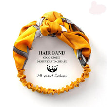 Cargar imagen en el visor de la galería, Twist Cross Floral Elastic Knotted Headband
