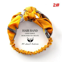 Cargar imagen en el visor de la galería, Twist Cross Floral Elastic Knotted Headband