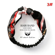 Cargar imagen en el visor de la galería, Twist Cross Floral Elastic Knotted Headband