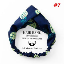 Cargar imagen en el visor de la galería, Twist Cross Floral Elastic Knotted Headband