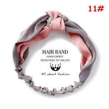 Cargar imagen en el visor de la galería, Twist Cross Floral Elastic Knotted Headband
